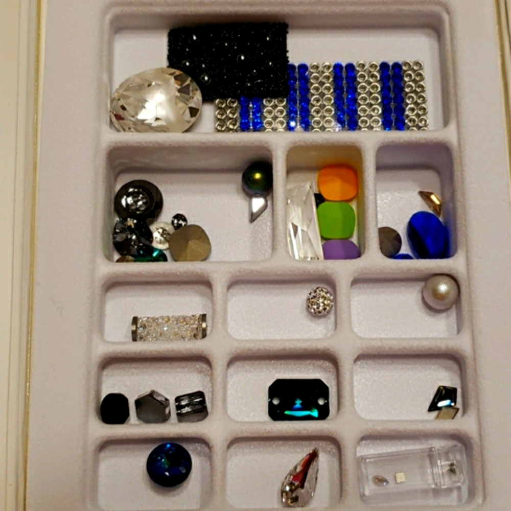 A Swarovski crystal sampler box